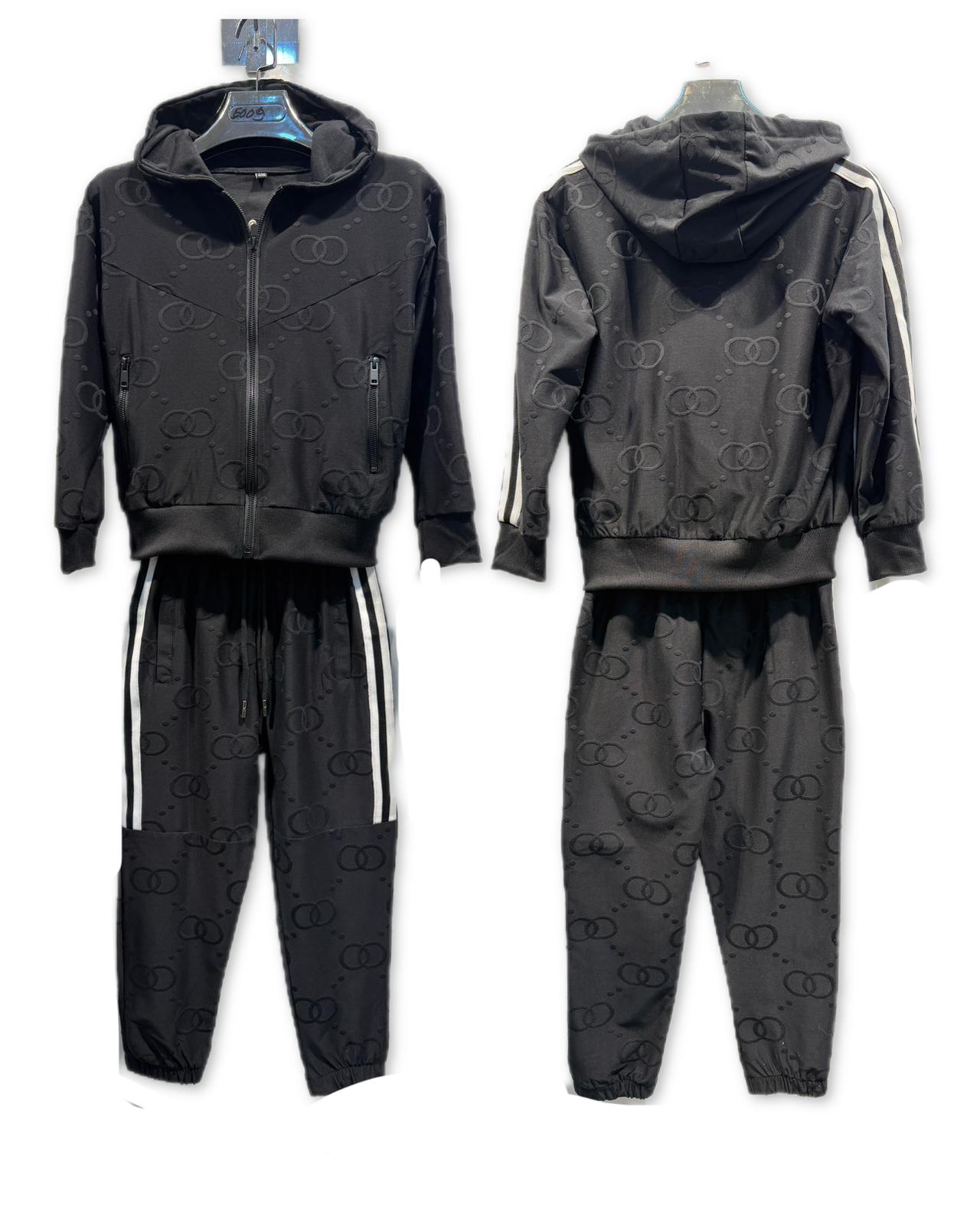 Ensemble garçon survêtement avec sweat zippé à capuche et pantalon – Lot de 6 Pièces (Tailles 4 à 14 ans)