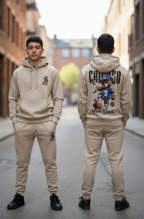 Ensemble survêtement enfant hoodie imprimé / Lot de 6 Pièces (Tailles 4 à 14 ans)