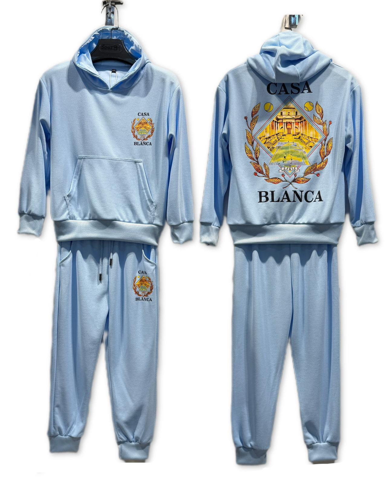Ensemble jogging enfant capuche imprimé Casa- Lot de 6 Pièces (Tailles 4 à 14 ans)