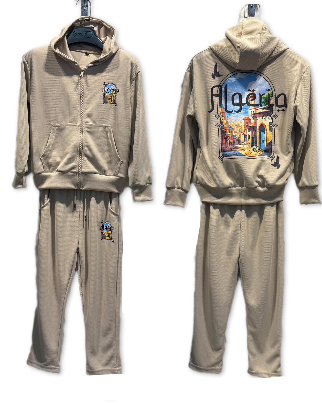 Ensemble jogging enfant zip imprimé / Lot de 6 Pièces (Tailles 4 à 14 ans)