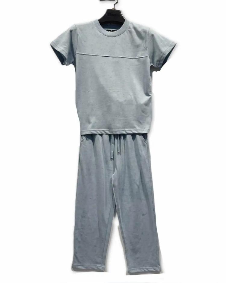 Ensemble garçon t-shirt et pantalon léger –  Lot de 6 Pièces (Tailles 4 à 14 ans)
