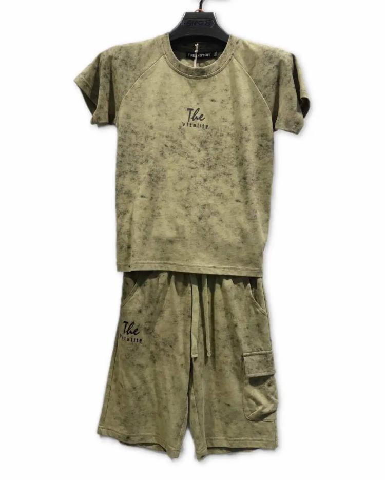 Ensemble garçon t-shirt et short cargo léger –  Lot de 6 Pièces (Tailles 4 à 14 ans)
