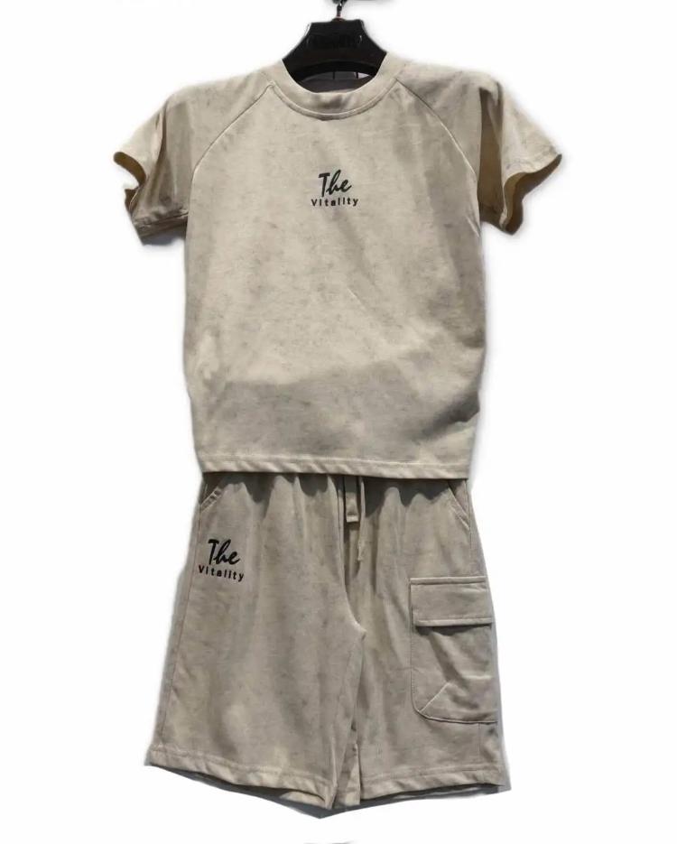 Ensemble garçon t-shirt et short cargo léger –  Lot de 6 Pièces (Tailles 4 à 14 ans)
