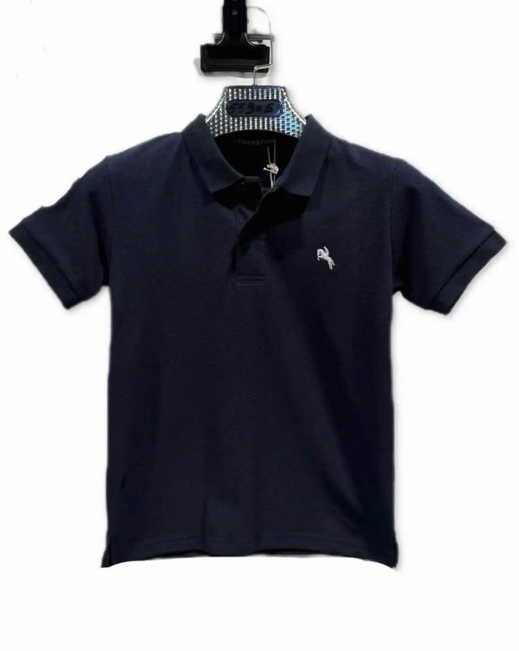 Polo enfant manches courtes avec col classique et broderie – Lot de 6 Pièces (Tailles 4 à 14 ans)