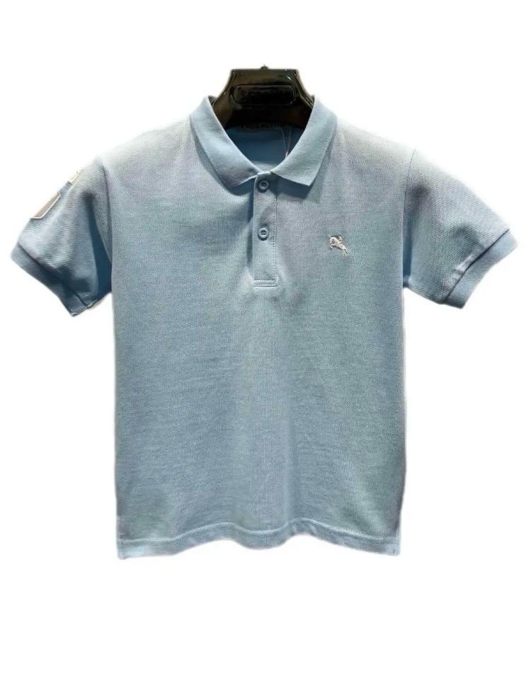Polo enfant manches courtes avec col classique et broderie – Lot de 6 Pièces (Tailles 4 à 14 ans)