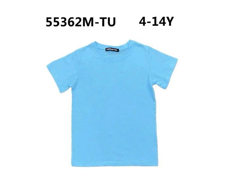 T-shirt garçon uni style basique essentiel –– Lot de 6 Pièces (Tailles 4 à 14 ans)
