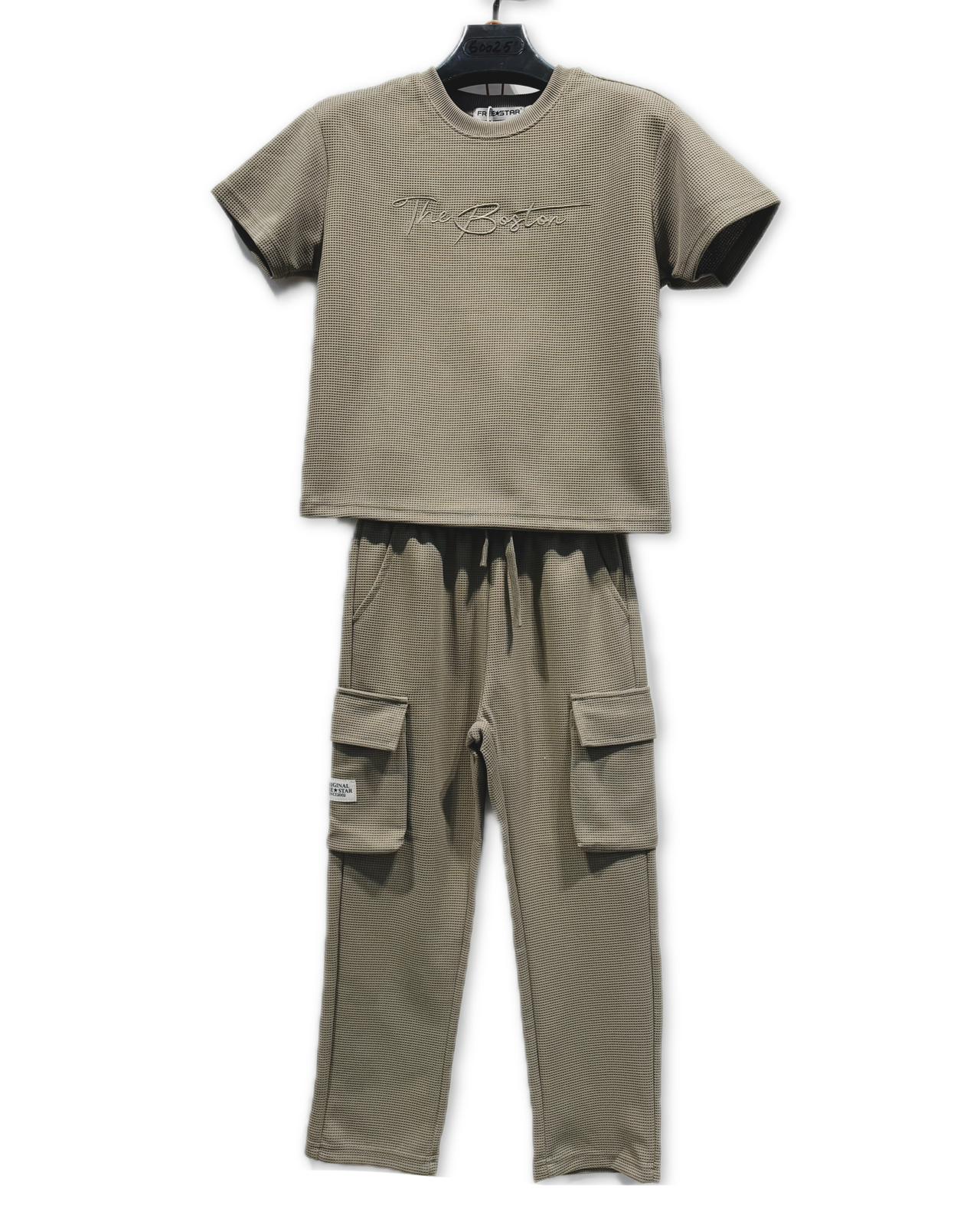 Ensemble jogging enfant capuche imprimé sport- Lot de 6 Pièces (Tailles 4 à 14 ans)