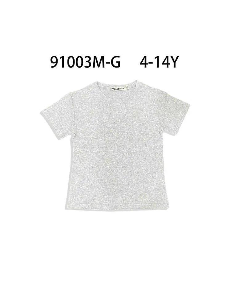 T-shirt fille uni – Manches courtes –  Lot de 6 Pièces (Tailles 4 à 14 ans)