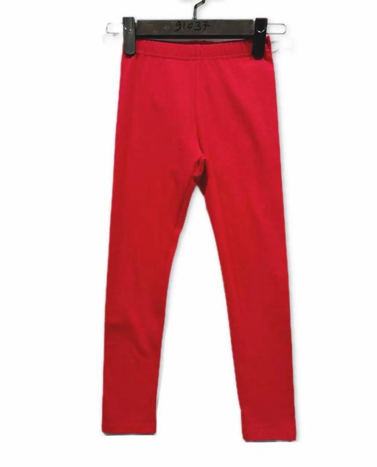 Legging fille uni – Taille élastique –  Lot de 6 Pièces (Tailles 4 à 14 ans)
