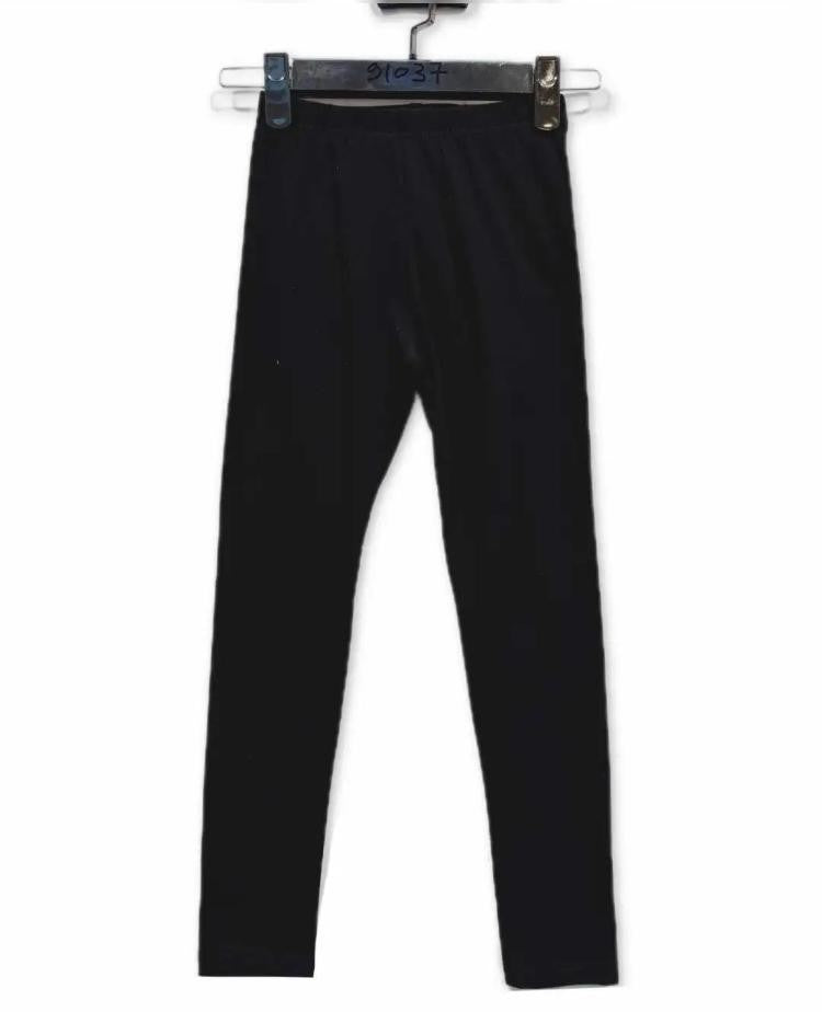 Legging fille uni – Taille élastique –  Lot de 6 Pièces (Tailles 4 à 14 ans)